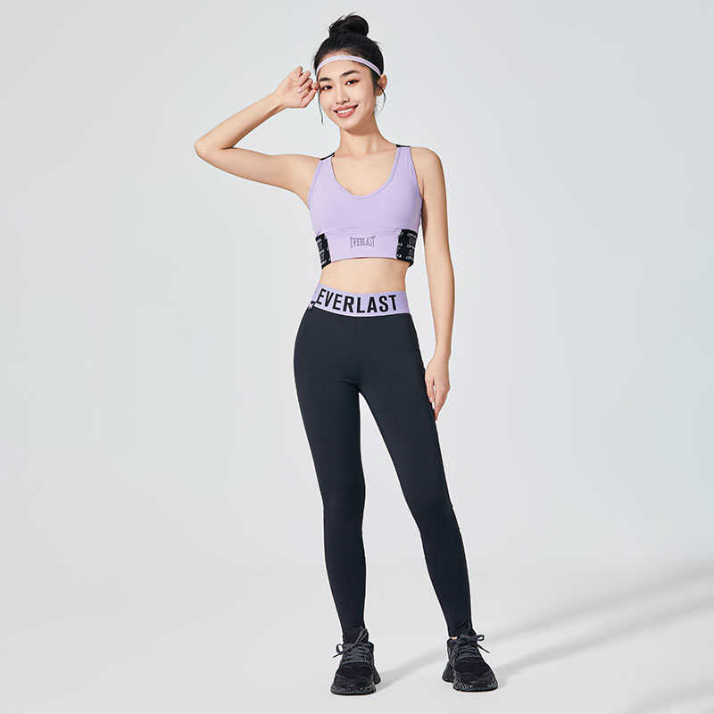 EVERLAST 여성 섹시한 블랙 그레나딘 스포츠 레깅스