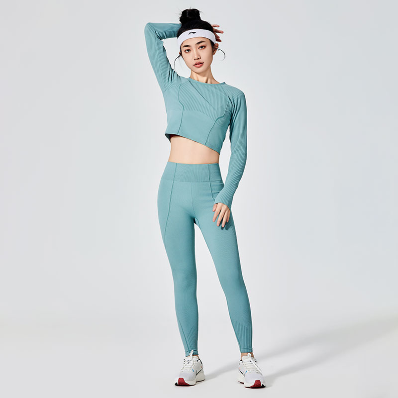 여성 일반 염색 스포츠 레깅스